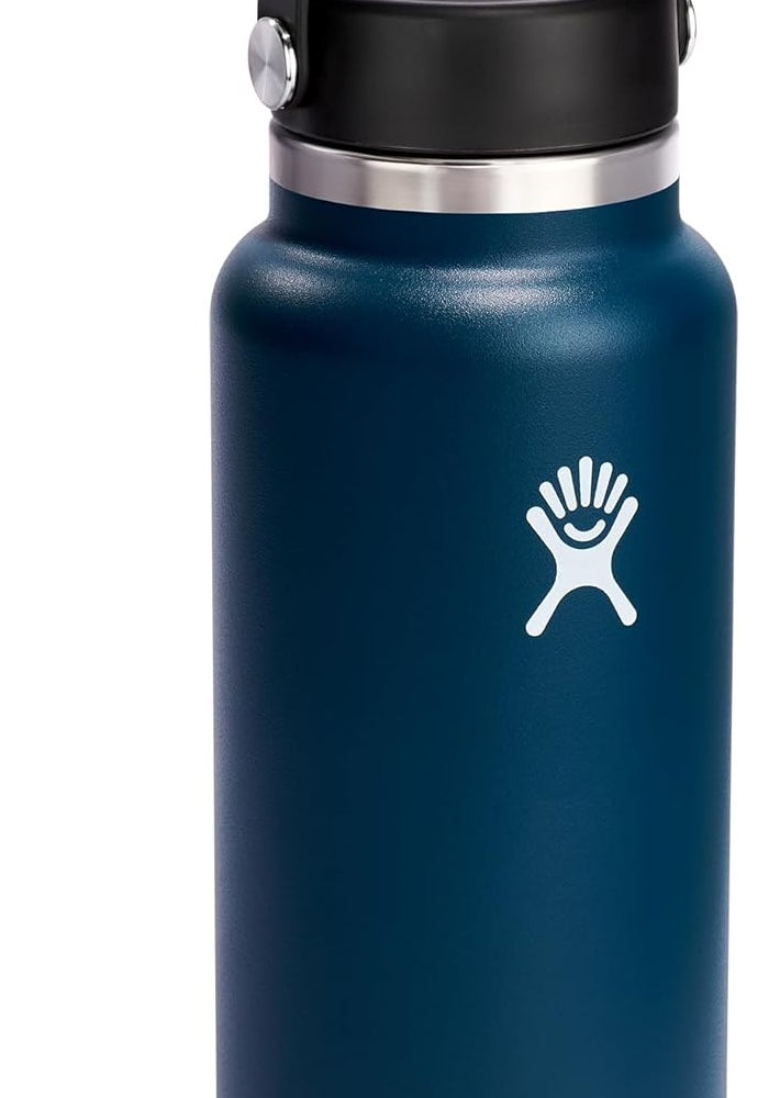 Hydro Flask Wide Mouth Insulated Water Bottle with Flex Cap - 32 Oz Indigo - Image 2